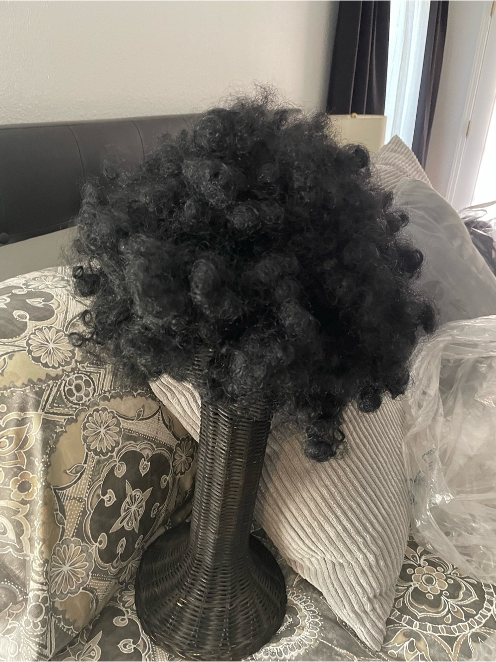Black Curly Wig